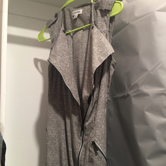 Calvin Klein Shirt Dress/Long Vest - Picture 5 of 6